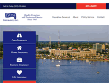 Tablet Screenshot of lyonsagency.com